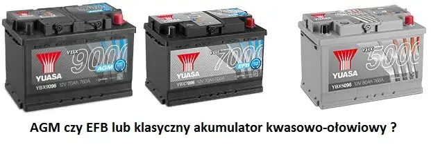 akumulator kwasowo-ołowiowy vs AGM