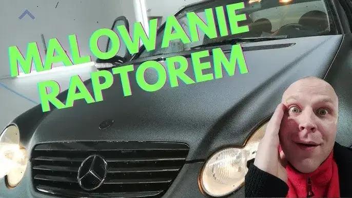 Samochód malowany Raptorem przed i po przygotowaniu powierzchni