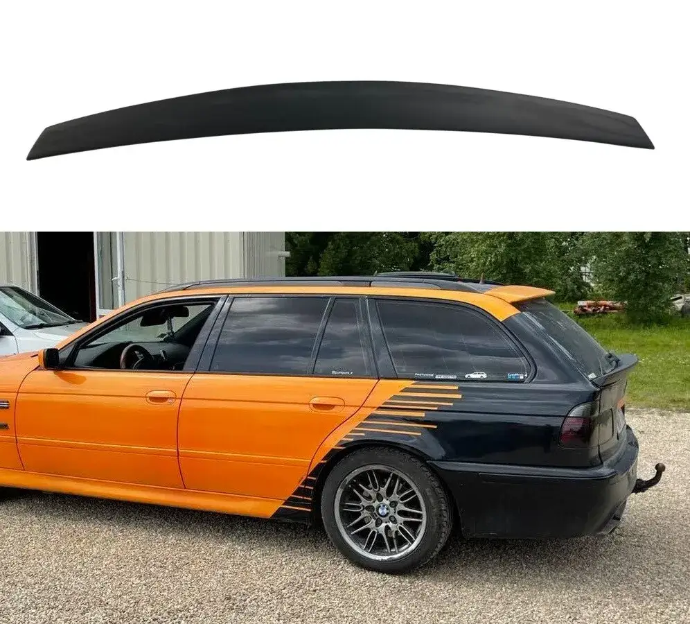 BMW E39 sedan ze spoilerem i BMW E39 touring z daszkiem